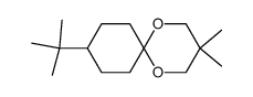 9-tert-butyl-3,3-dimethyl-1,5-dioxa-spiro[5.5]undecane结构式