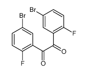 Bis(5-bromo-2-fluorophenyl)ethane-1,2-dione结构式