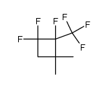 1,1,2-trifluoro-3,3-dimethyl-2-trifluoromethylcyclobutane Structure