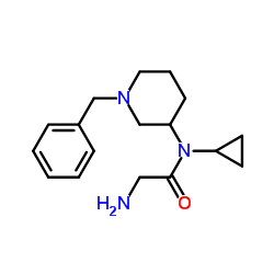 N-(1-Benzyl-3-piperidinyl)-N-cyclopropylglycinamide Structure