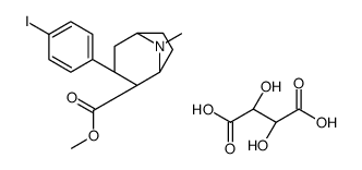 (1R,5S)-3β-(4-Iodophenyl)-8-methyl-8-azabicyclo[3.2.1]octane-2β-carboxylic acid methyl/(2R,3R)-2,3-dihydroxybutanedioic acid,(1:1) Structure