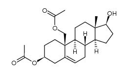 3β,19-O,O'-diacetylandrost-5-ene-3β,17β,19-triol Structure