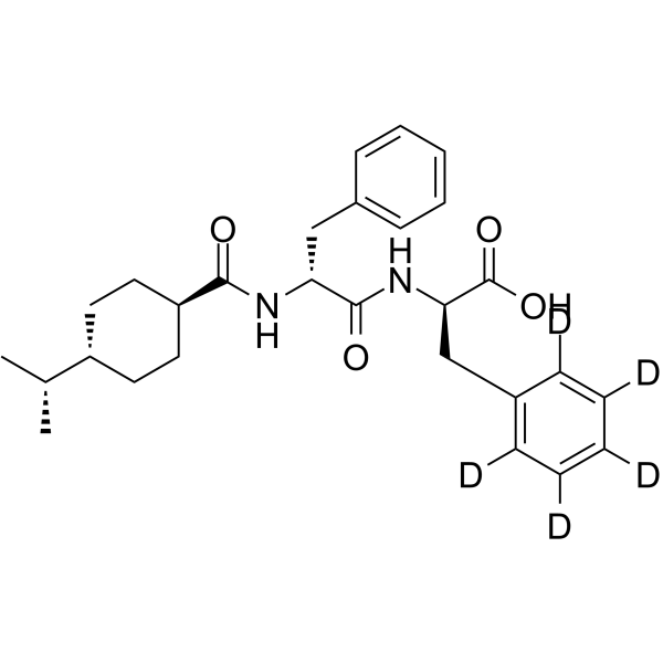 D-Phenylalanyl-d5 nateglinide Structure