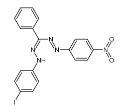 5-(P-IODOPHENYL)-1-(P-NITROPHENYL)-3-PHENYLFORMAZAN structure