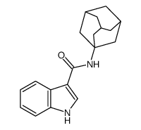 N-(1-adamantyl)-1H-indole-3-carboxamide结构式
