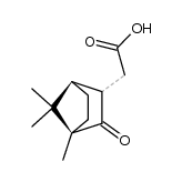 (1R)-4,7,7-Trimethyl-3-oxobicyclo[2.2.1]heptane-2-acetic acid Structure