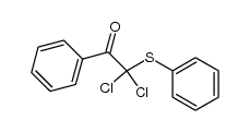 2,2-dichloro-1-phenyl-2-(phenylthio)ethanone结构式
