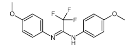 2,2,2-trifluoro-N,N'-bis(4-methoxyphenyl)ethanimidamide Structure