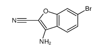 3-amino-6-bromo-1-benzofuran-2-carbonitrile结构式