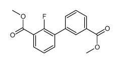 Dimethyl 2-fluorobiphenyl-3,3'-dicarboxylate Structure