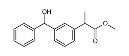 methyl 2-(3-(hydroxy-phenyl-methyl)-phenyl)-propionate Structure