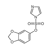 benzo[d][1,3]dioxol-5-yl 1H-imidazole-1-sulfonate结构式