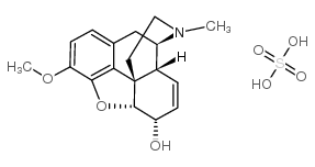 (4R,4aR,7S,7aR,12bS)-9-methoxy-3-methyl-2,4,4a,7,7a,13-hexahydro-1H-4,12-methanobenzofuro[3,2-e]isoquinoline-7-ol,sulfuric acid Structure