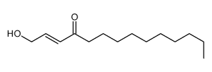 (E)-1-hydroxytetradec-2-en-4-one结构式