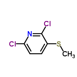 2,6-Dichloro-3-(methylthio)pyridine Structure