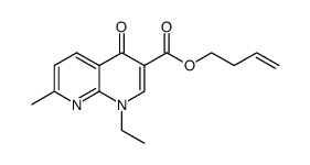 1-ethyl-7-methyl-4-oxo-1,4-dihydro-1,8-naphthyridine-3-carboxylic acid 3-butene ester结构式