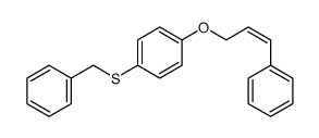 1-benzylsulfanyl-4-(3-phenylprop-2-enoxy)benzene结构式