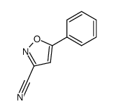 5-phenylisoxazole-3-carbonitrile结构式