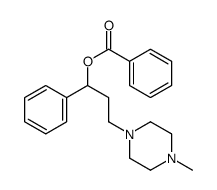 [3-(4-methylpiperazin-1-yl)-1-phenyl-propyl] benzoate结构式