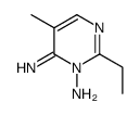 1(6H)-Pyrimidinamine,2-ethyl-6-imino-5-methyl- Structure