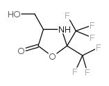 4-(HYDROXYMETHYL)-2,2-BIS(TRIFLUOROMETHYL)-5-OXAZOLIDINONE结构式