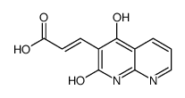 2-Propenoicacid,3-(1,2-dihydro-4-hydroxy-2-oxo-1,8-naphthyridin-3-yl)-(9CI)结构式