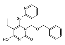 5-ethyl-1-(phenylmethoxymethyl)-6-pyridin-2-ylselanylpyrimidine-2,4-dione Structure