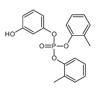 (3-hydroxyphenyl) bis(2-methylphenyl) phosphate Structure