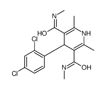 4-(2,4-dichlorophenyl)-3-N,5-N,2,6-tetramethyl-1,4-dihydropyridine-3,5-dicarboxamide Structure