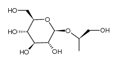 1-O-β-D-glucosyl-(2R)-propylene glycol结构式
