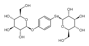 4-Hydroxy-selenophenol-O,Se-bis-β-D-glucosid结构式