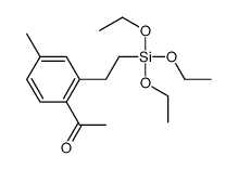 1-[4-methyl-2-(2-triethoxysilylethyl)phenyl]ethanone结构式