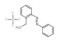 1-Ethyl-2-(phenylazo)-pyridinium tetrafluoroborate结构式