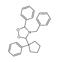 4-benzyl-5-phenyl-3-(1-phenylcyclopentyl)-1,2,4-dioxazolidine Structure