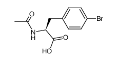 (S)-N-ACETYL-4-BROMOPHENYLALANINE Structure
