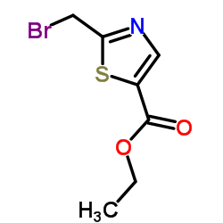 2-(溴甲基)噻唑-5-甲酸乙酯结构式