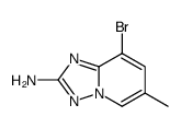 8-bromo-6-methyl-[1,2,4]triazolo[1,5-a]pyridin-2-ylamine结构式