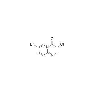 7-溴-3-氯-4H-吡啶并[1,2-a]嘧啶-4-酮结构式