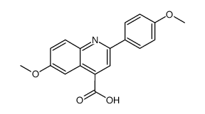 6-methoxy-2-(4-methoxy-phenyl)-quinoline-4-carboxylic acid Structure