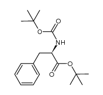 (-)-tert-butyl N-Boc-phenylalaninate Structure