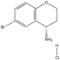 (S)-6-溴色满-4-胺盐酸盐结构式