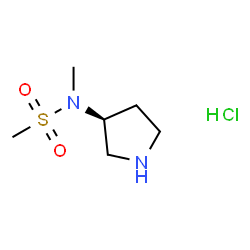 N-methyl-N-[(3S)-pyrrolidin-3-yl]methanesulfonamide hydrochloride Structure