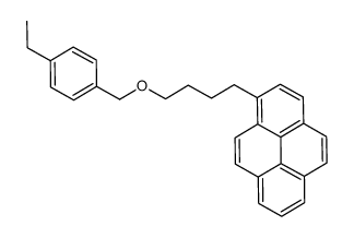 1-[4-[(4-ethylphenyl)methoxy]butyl]pyrene结构式