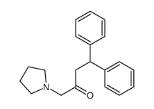 4,4-diphenyl-1-pyrrolidin-1-ylbutan-2-one结构式