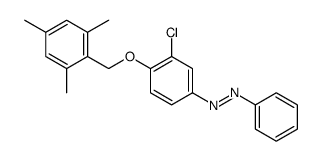 [3-chloro-4-[(2,4,6-trimethylphenyl)methoxy]phenyl]-phenyldiazene结构式