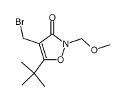 4-bromomethyl-2-methoxymethyl-5-tert-butylisoxazolin-3-one Structure