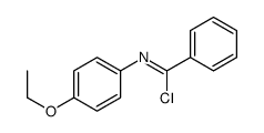 N-(4-ethoxyphenyl)benzenecarboximidoyl chloride结构式