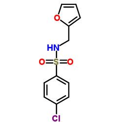 4-Chloro-N-(2-furylmethyl)benzenesulfonamide结构式