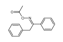 1,2-diphenylethanone O-acetyl oxime结构式