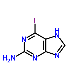 2-氨基-6-碘代嘌呤结构式